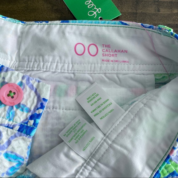 New Lilly Pulitzer Conch Republic 5” Callahan Shorts Size 00 - Picture 10 of 16